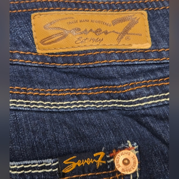 Seven 7 Luxe Petite 20WP Skinny Stretch Jeans 5 Pocket Zipper Fly - Picture 3 of 5